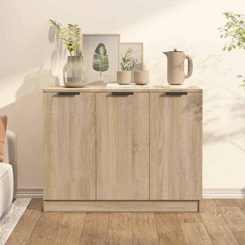 vidaXL Sideboard Sonoma Oak 90.5x30x70 cm Engineered Wood