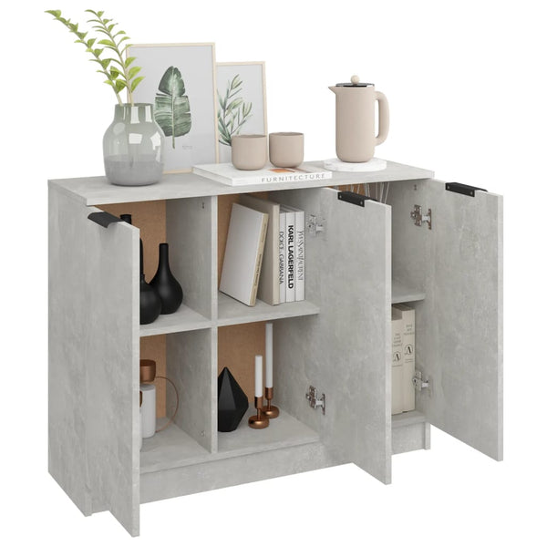 Betongraues Sideboard 90,5 cm