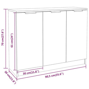 Betongraues Sideboard 90,5 cm