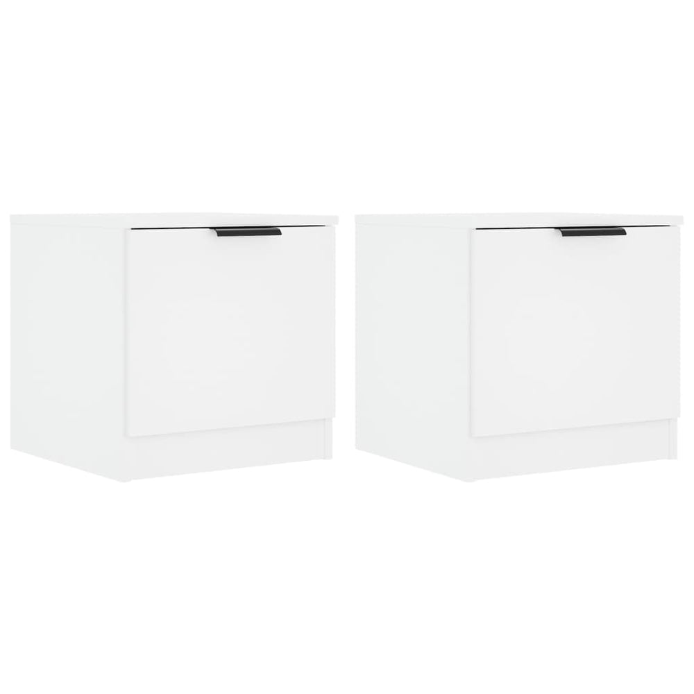vidaXL Nightstands 2 pcs White 40x39x40 cm