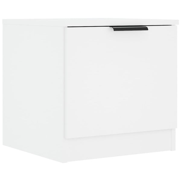 Nachttische 2er Set Weiß 40x40 cm