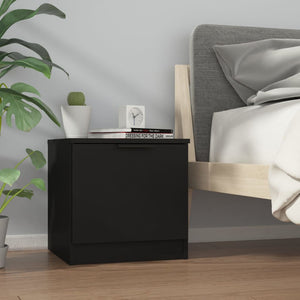 Nachttische Schwarz 40x39x40 cm, 2er-Set