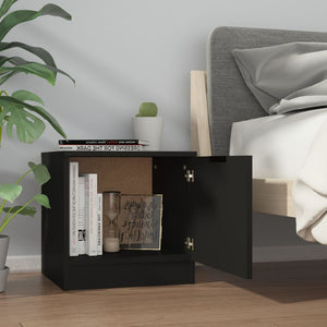Nachttische Schwarz 40x39x40 cm, 2er-Set