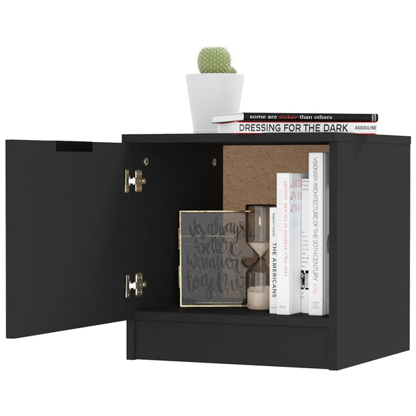 Nachttische Schwarz 40x39x40 cm, 2er-Set