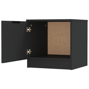 Nachttische Schwarz 40x39x40 cm, 2er-Set
