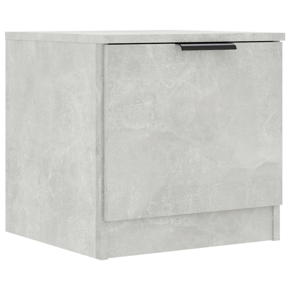 vidaXL Bedside Cabinet Concrete Gray 40x39x40 cm