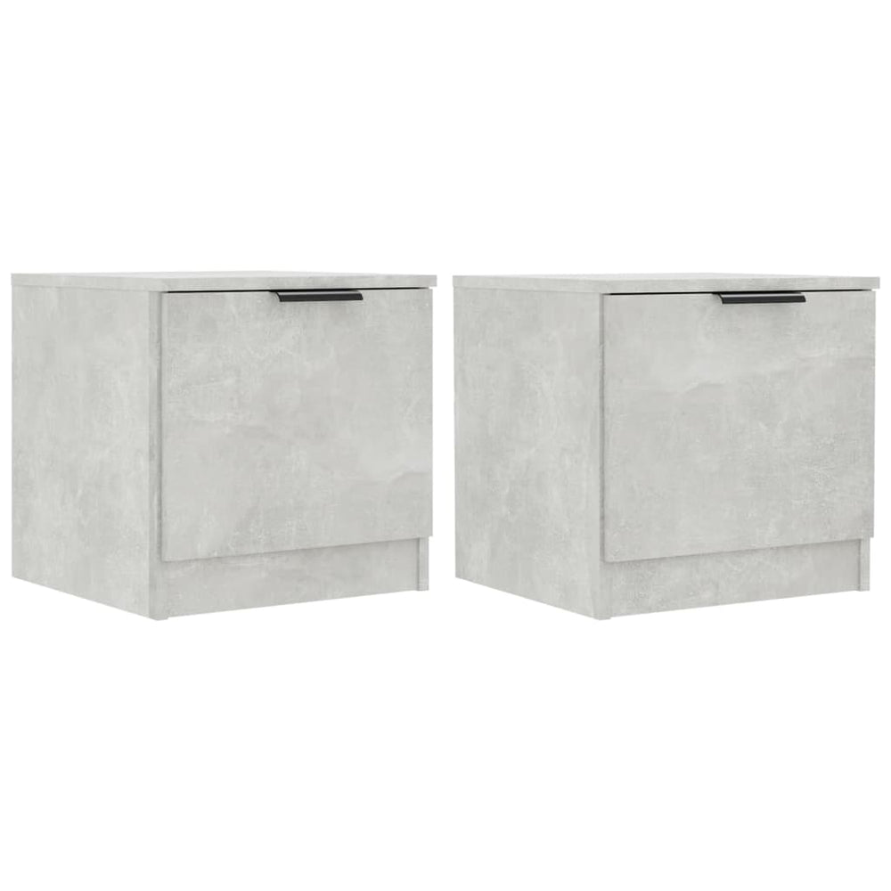 vidaXL Nightstands 2 pcs. Concrete Grey 40x39x40 cm