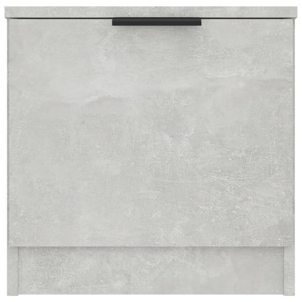 Nachttische 2er Set Betongrau 40x40 cm