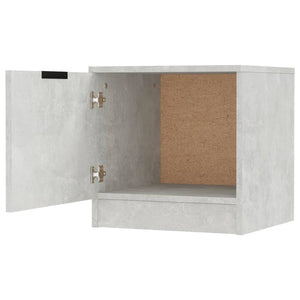 Nachttische 2er Set Betongrau 40x40 cm