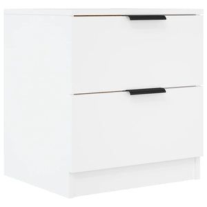 Nachttische 2er Set Weiß Holz