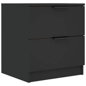 Schwarze Nachttische 2er Set