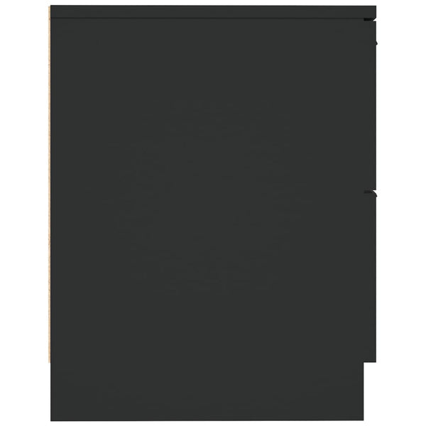 Schwarze Nachttische 2er Set
