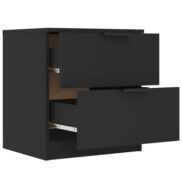 Schwarze Nachttische 2er Set