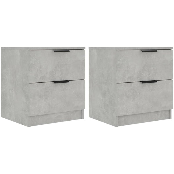 Nachttische 2er Set Betongrau