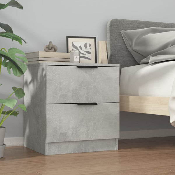 Nachttische 2er Set Betongrau