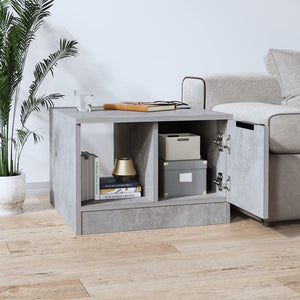 Betongrauer Couchtisch 50x50 cm