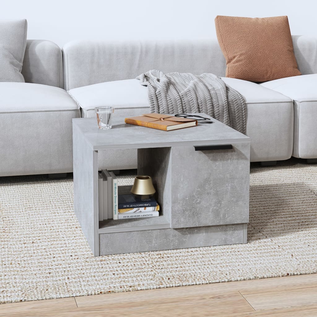 Betongrauer Couchtisch 50x50 cm