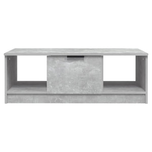 Betongrauer Couchtisch, 102 cm