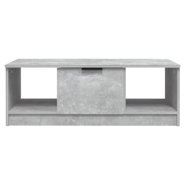 Betongrauer Couchtisch, 102 cm