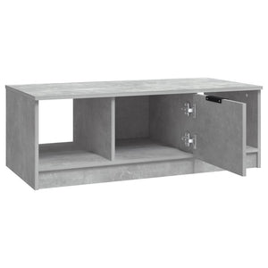 Betongrauer Couchtisch, 102 cm