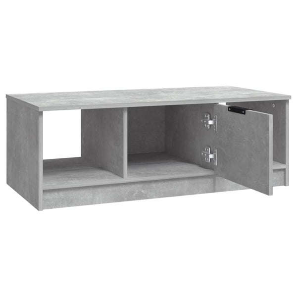 Betongrauer Couchtisch, 102 cm