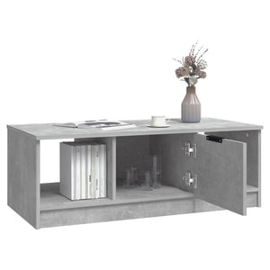 Betongrauer Couchtisch, 102 cm