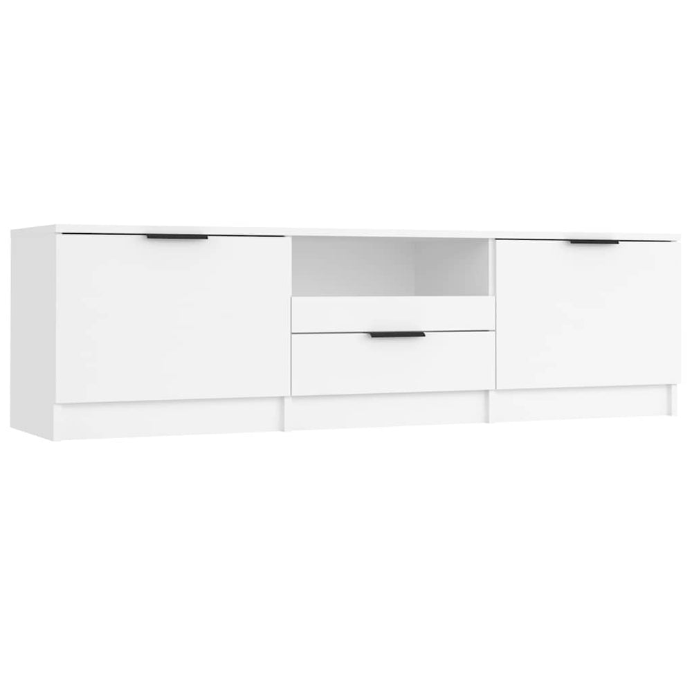 vidaXL Meuble TV blanc 140 x 35 x 40 cm Bois d'ingénierie