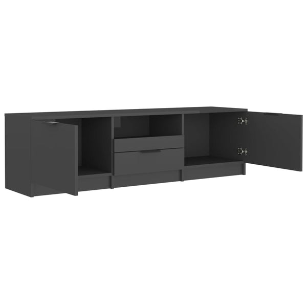 Schwarzer TV-Schrank 140 cm