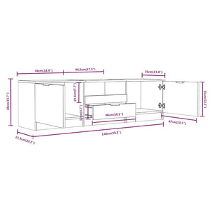 TV-Schrank Sonoma Eiche 140 cm