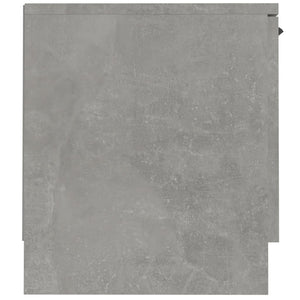 vidaXL Meuble TV gris béton 140x35x40 cm Bois d'ingénierie