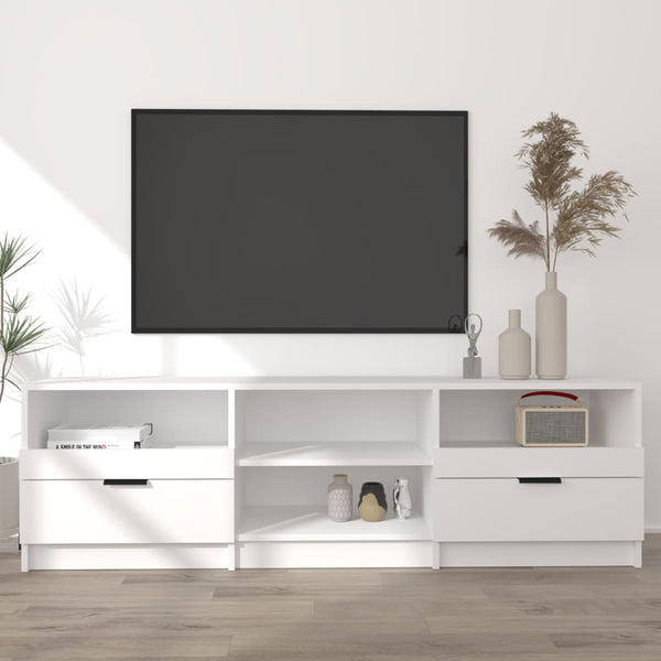TV-Schrank Weiß 150 cm Holz