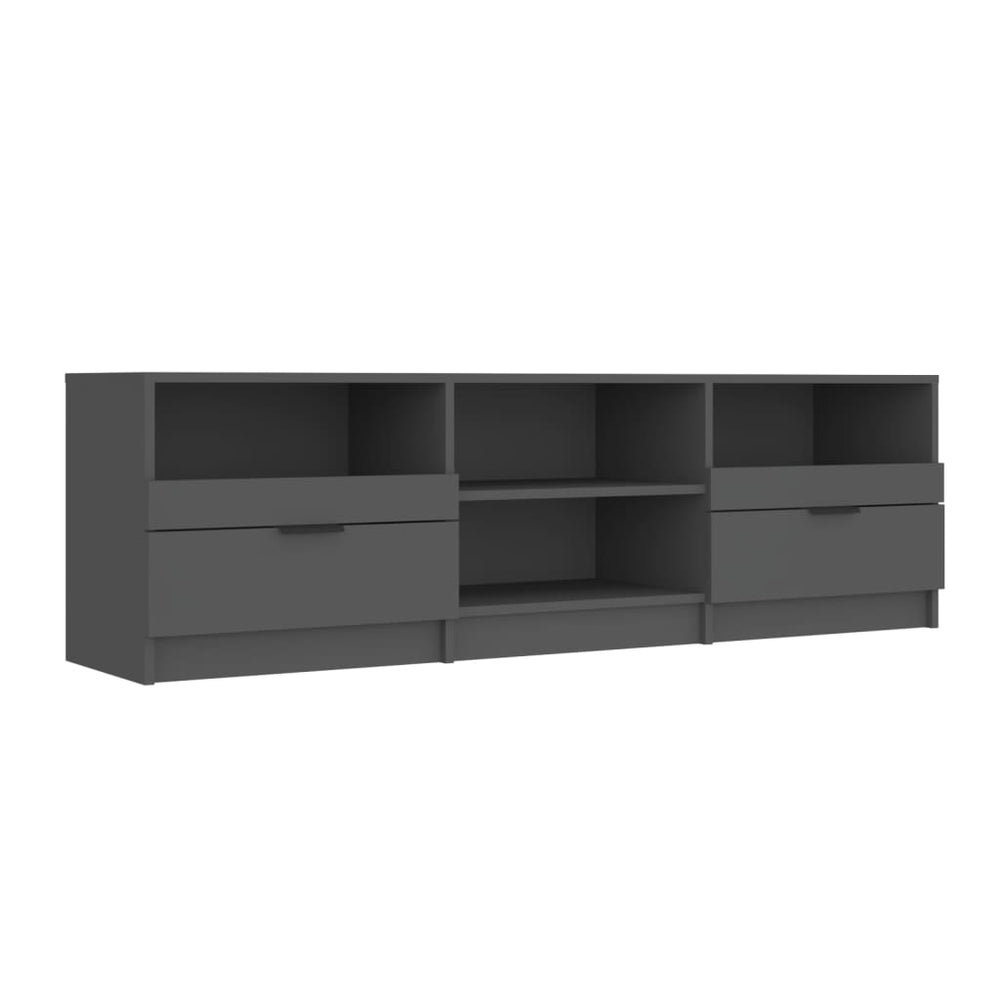 vidaXL Meuble TV Noir 150x33,5x45 cm Bois d'ingénierie