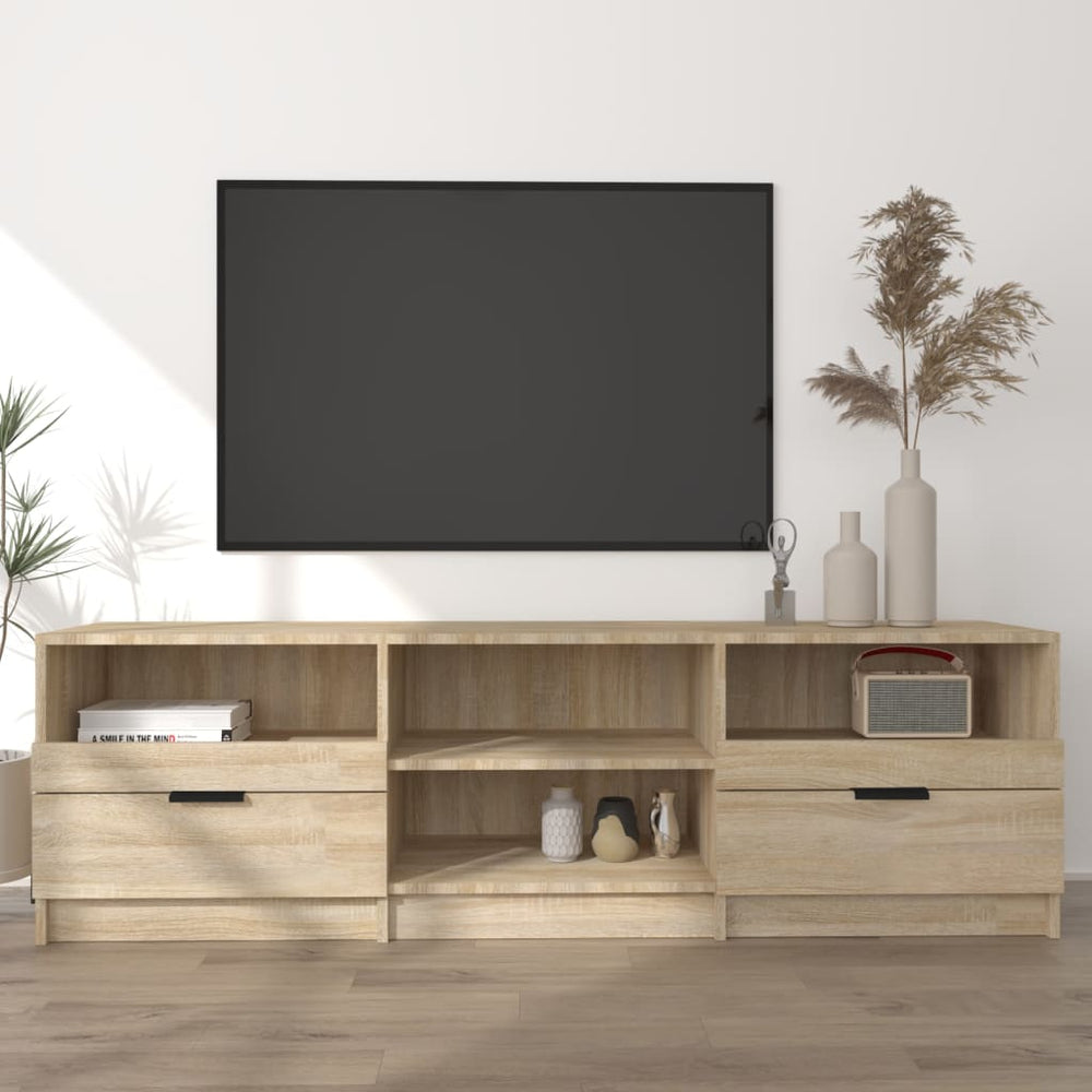 vidaXL Meuble TV chêne Sonoma 150x33,5x45 cm Bois d'ingénierie