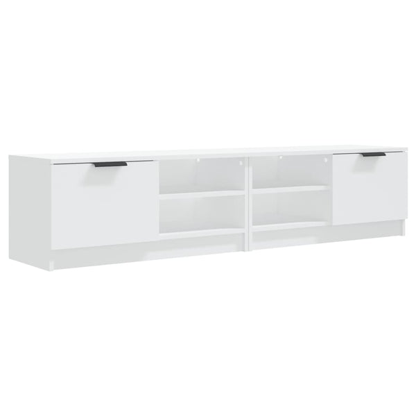TV-Schränke Weiß Holz 80cm, 2er Set