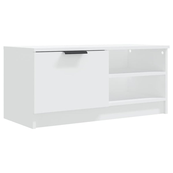 TV-Schränke Weiß Holz 80cm, 2er Set