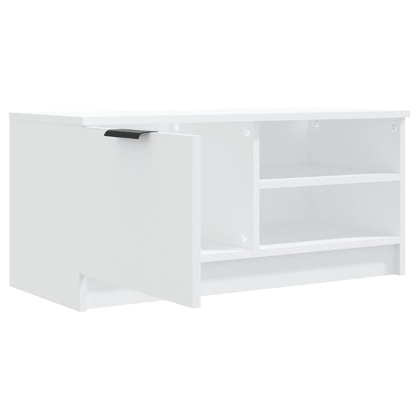 TV-Schränke Weiß Holz 80cm, 2er Set