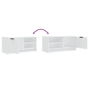 TV-Schränke Weiß Holz 80cm, 2er Set