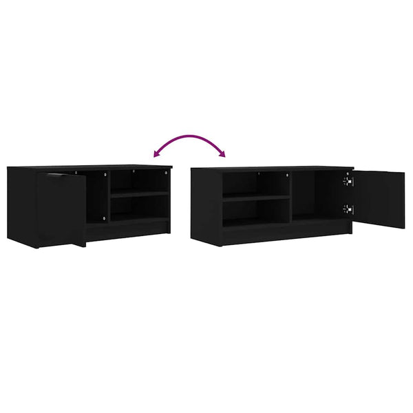Schwarzer TV-Schrank 80 cm