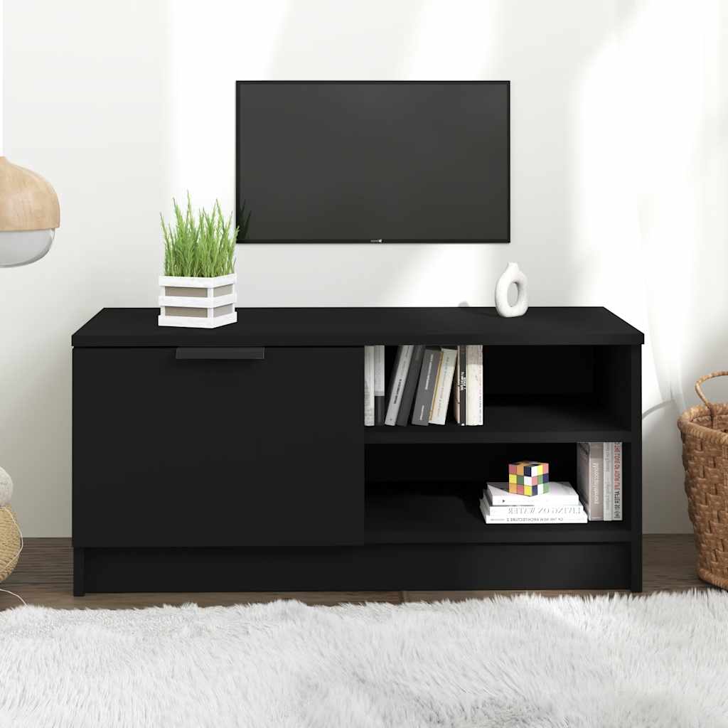 Schwarzer TV-Schrank 80 cm