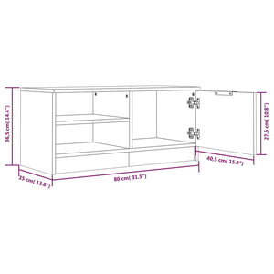 TV-Schrank Sonoma-Eiche, 80 cm