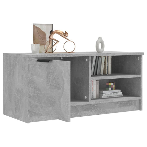 Meuble TV vidaXL gris béton 80x35x36,5 cm Aggloméré