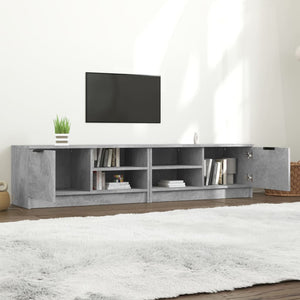TV-Schränke Betongrau 80 cm, 2er Set