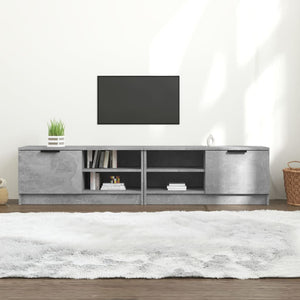 TV-Schränke Betongrau 80 cm, 2er Set