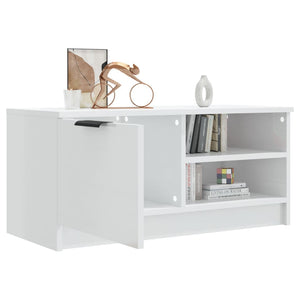 TV-Schrank Hochglanz Weiß 80 cm