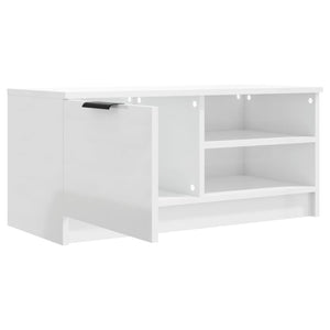 TV-Schrank Hochglanz Weiß 80 cm