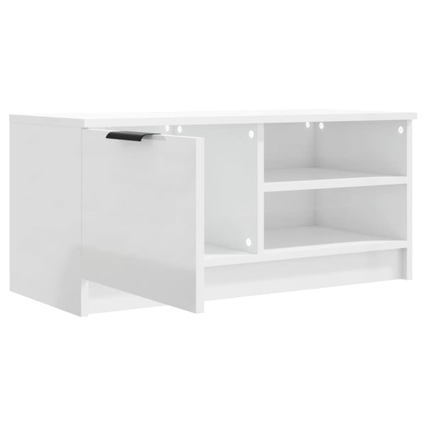 TV-Schrank Hochglanz Weiß 80 cm