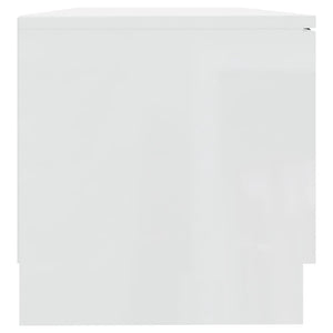 TV-Schrank Hochglanz Weiß 80 cm