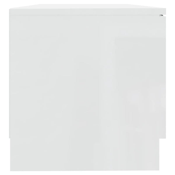 TV-Schrank Hochglanz Weiß 80 cm