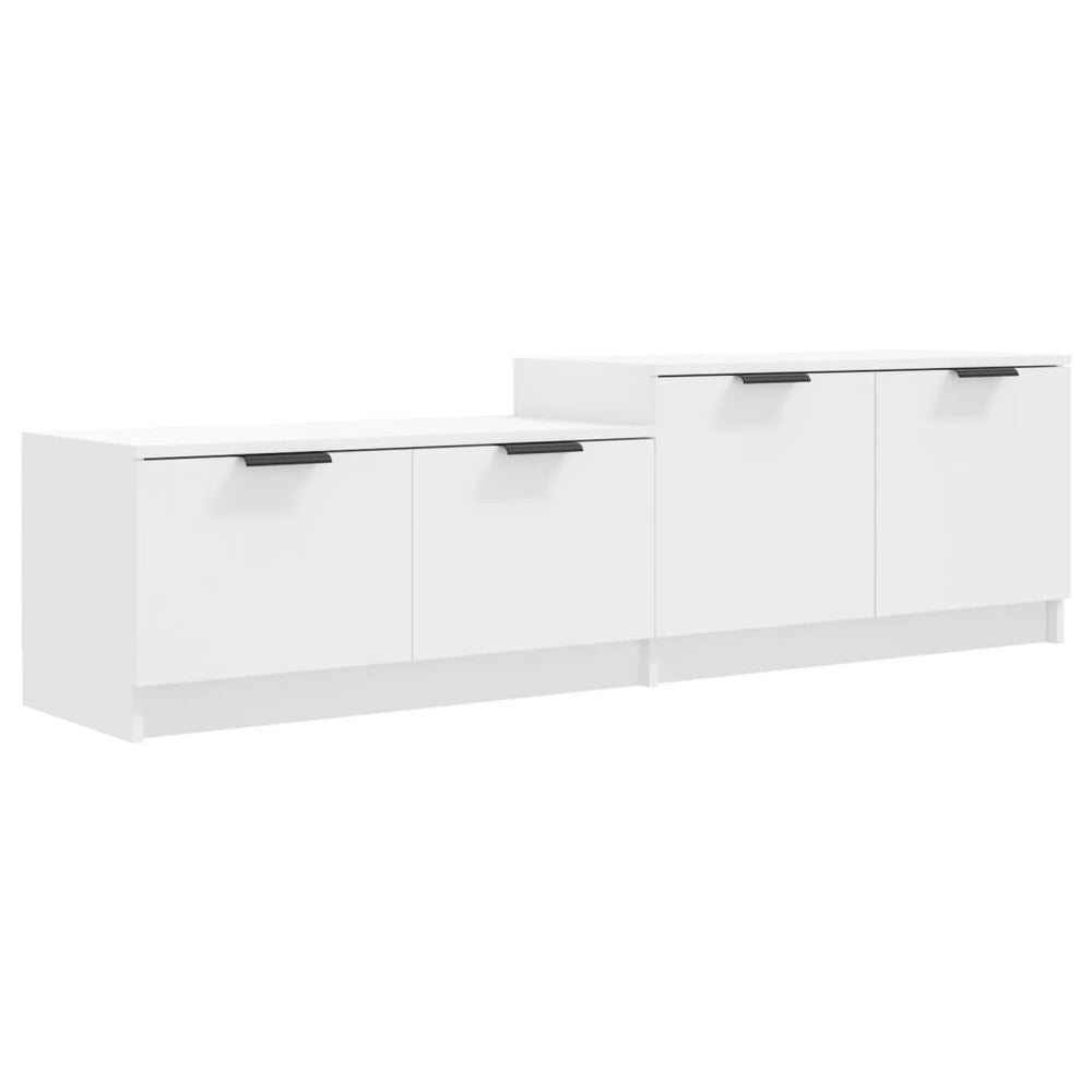 vidaXL Meuble TV blanc 158,5x36x45 cm Aggloméré