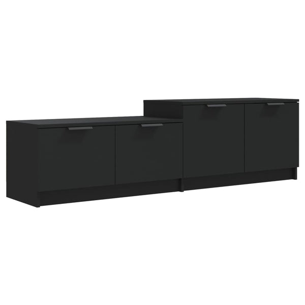 Schwarzer TV-Schrank 158,5 cm